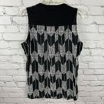 Anthropologie Porridge by  Mixed Media Sleeveless Black & White Shell Shirt S Photo 1