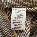 Trina Turk tan & black houndstooth straight leg dress pants size 6 Photo 6