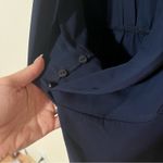 City Chic  Shibara Vibes Drapey Flower Wrap Top in Navy Blue NEW XL/22 Photo 4