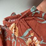 American Eagle floral print tie boho baby doll blouse size S Photo 7