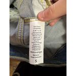 LuLaRoe Jean Jacket Size Small Southwest Aztec Boho Embroidered Blue Denim Hippi Photo 10