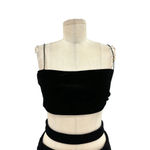 Tiger Mist  Candice Velvet Cutout Dress Black‎ Mini Size Large Photo 3