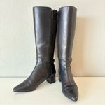 Cole Haan  Black Leather Riding Knee High Boots Elastic Back Women’s Size 10 B Photo 1