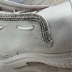 Schutz Women's Amirah Embellished Platform Bootie 10M Pearl White $178 Photo 4