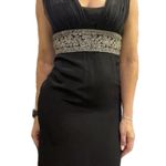 Marchesa Notte Black Maxi Silk Rhinestone beaded Gown Size 2 Photo 2