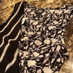 Bobeau NWT black & off white tank dressy top with knot tie Photo 8