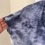Free People Ragabond “L.A.” Blue and White Tie Dye Short Sleeve T Shirt SZ S Photo 3