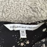 Cupcakes and Cashmere  Black Floral Longsleeve Bell Sleeve Size Extra Small XS Photo 2