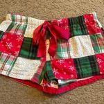 Xhilaration  Christmas Red, Green, White Plaid Pajama Shorts, Size S Photo 0