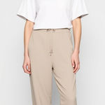 None Women's Silk Pants Soft Peach small Photo 0