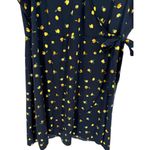 J.Crew Womens Short Sleeve Drapey Twill Lemon Print Wrap Dress Size 20 Novelty Photo 5