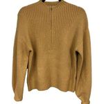 Sophie Rue  Women's Quarter Zip Camel Sweater Size Small Photo 0
