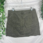 Falls Creek  olive green button front skirt Photo 2