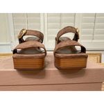 Gianvito Rossi Suede Buckle Dual-Band Platform Slide Sandals 7.5 US 37.5 EU NIB Photo 7