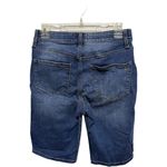 LuLaRoe Bermuda Shorts Medium Wash Denim Tummy Control Size 28 Classic Modest Photo 3