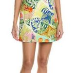 STAUD Sandra Linen Mini Dress Capri Tree Size 10 Photo 0