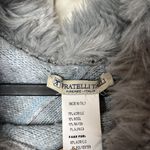 Fratelli Talli black fringe poncho cape One size fits most Made in Italy Gray Photo 3