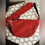 Free People Movement NWT Cabin Red Fuzzy Teddy Crossbody Bag Photo 11