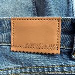 Avec Les Filles  Distressed Mom Button Fly High Waisted Mom Jeans‎ Photo 6