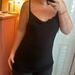 Chaser Cowl Neck Black Shimmer Tank Top Photo 1