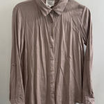 Olive & Oak New  Mocha stone Button-Up Shirt Womens, small Photo 0