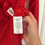 Ganni Fannie polka dot ruffle button down blouse NWOT Photo 8