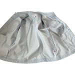 Denim & Co light blue spotted collared 3/4 sleeve jacket size small Photo 11