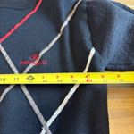 Paolo Gucci Sweater Vintage Sweater Knit Black Grandpa Golf Retro Argyle Red Photo 6