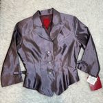JS Collections  Women's Metallic Mauve Blazer Jacket Bow Sleeve Sparkle Buttons 8 Photo 0
