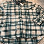 Old Navy New  plaid flannel shirt, size petite medium Photo 6