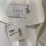 Lush Clothing Lush Cream Blazer with Wooden Buttons size M Photo 6