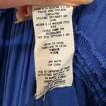 Free People Ruffled Tunic Tank Blue Asymmetrical V Photo 8