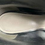 Pour La Victoire Black Leather Python Women's Steletto Peep Toe Shoes Photo 1