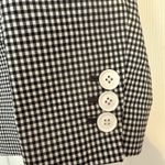 Talbots Black and White Gingham Check Classic Blazer Sz 14 Fully Lined Pristine Photo 2