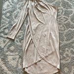 BCBG Maxazria Glitter Sparkle One Shoulder Midi Dress Photo 1