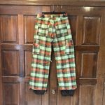 Burton  Stow Cargo Pant Lined Ski Snow Board Tartan Pants Womens Size S Small Photo 2