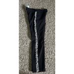 Joe Benbasset Joe B Women's‎ Black Leopard Print strip straight leg pants size small Photo 3