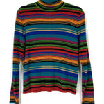 Josephine Chaus | Sport Turtleneck Sweater Multi-Color Stripe Womens X-Large Photo 0