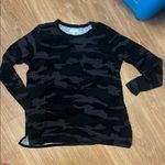 Mud Pie  Black and Gray Camo Long Sleeve Tee medium Photo 0