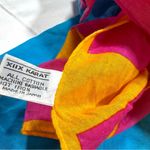 Vintage Kenzo Lightweight Cotton Scarf Pink Photo 8