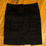 Burberry  Black Shadow Check Plaid Skirt size US 4 Photo 0