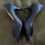 Adrianna Papell  boutique Blue Satin Evening Pumps EUC Size 6  Worn Once Photo 3