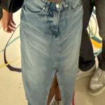H&M  Long Jean Skirt Denim Light Wash Photo 0