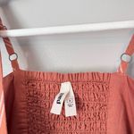 Pact Canopy Linen Organic Cotton Easy Tank Midi Dress Hermosa Stripe Orange S Photo 5