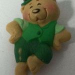 Hallmark Vintage  Dancing Irish Bear St Patrick’s Day Lapel 1986 Photo 0