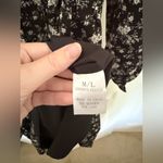 Wishlist Long Sleeve Black Floral Boho Flowy Dress Size Medium/Large Photo 6