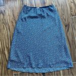 Chelsea and Violet NWOT Blue Micro-Cheetah Print Midi Slip Skirt Size M Photo 3