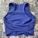 On Running Movement Crop Iris Purple XS Tank Top Workout Photo 0