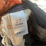 MOTHER The High Waisted Looker Ankle Fray Denim Jeans In Cat Attack 27 Blue Photo 8