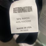 Reformation Black Satin Midi Dress Photo 4